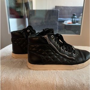 Steve Madden Zip High Top Sneakers